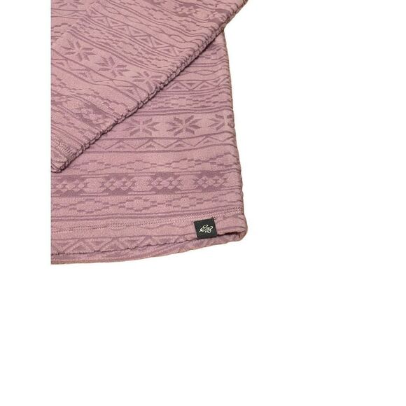 Eddie Bauer Girl’s Quarter Zip Light Pink/Purple Sweater - Picture 4 of 6